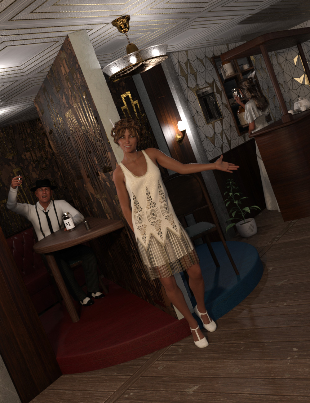 Transforming Speakeasy by: Silent Winter, 3D Models by Daz 3D