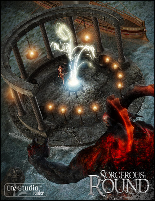 Sorcerous Round by: Nouschka Design, 3D Models by Daz 3D