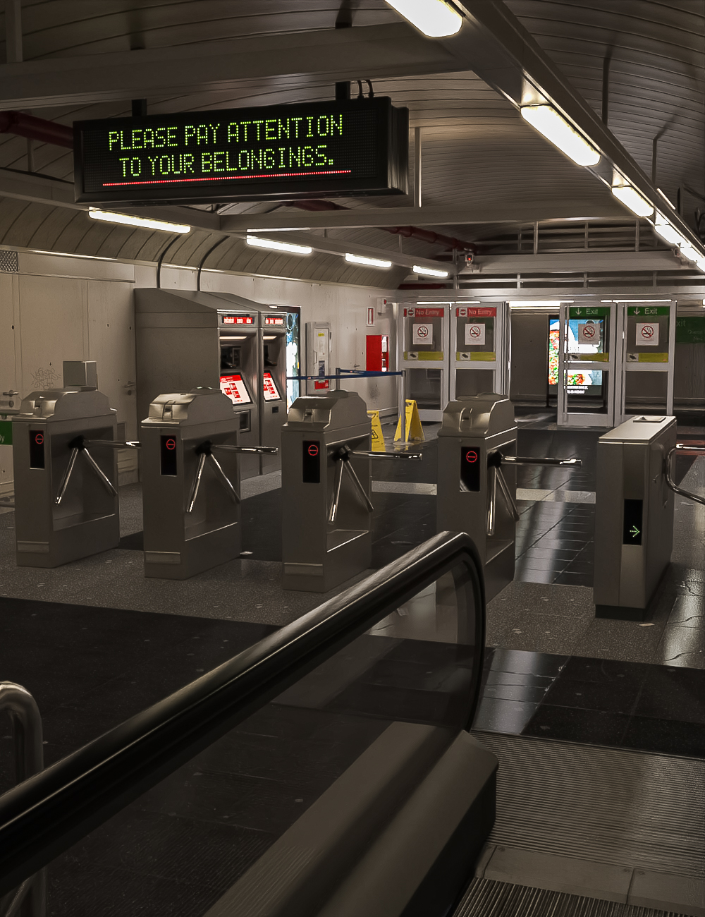 Subway Terminal by: Dekogon Studios, 3D Models by Daz 3D