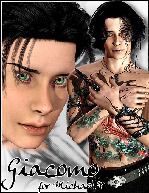 Giacomo for Michael 4 and Hiro 4 by: Arki, 3D Models by Daz 3D