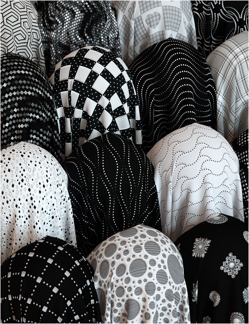 Monochrome Iray Shaders 03 - Merchant Resource by: OziChickhotlilme74, 3D Models by Daz 3D