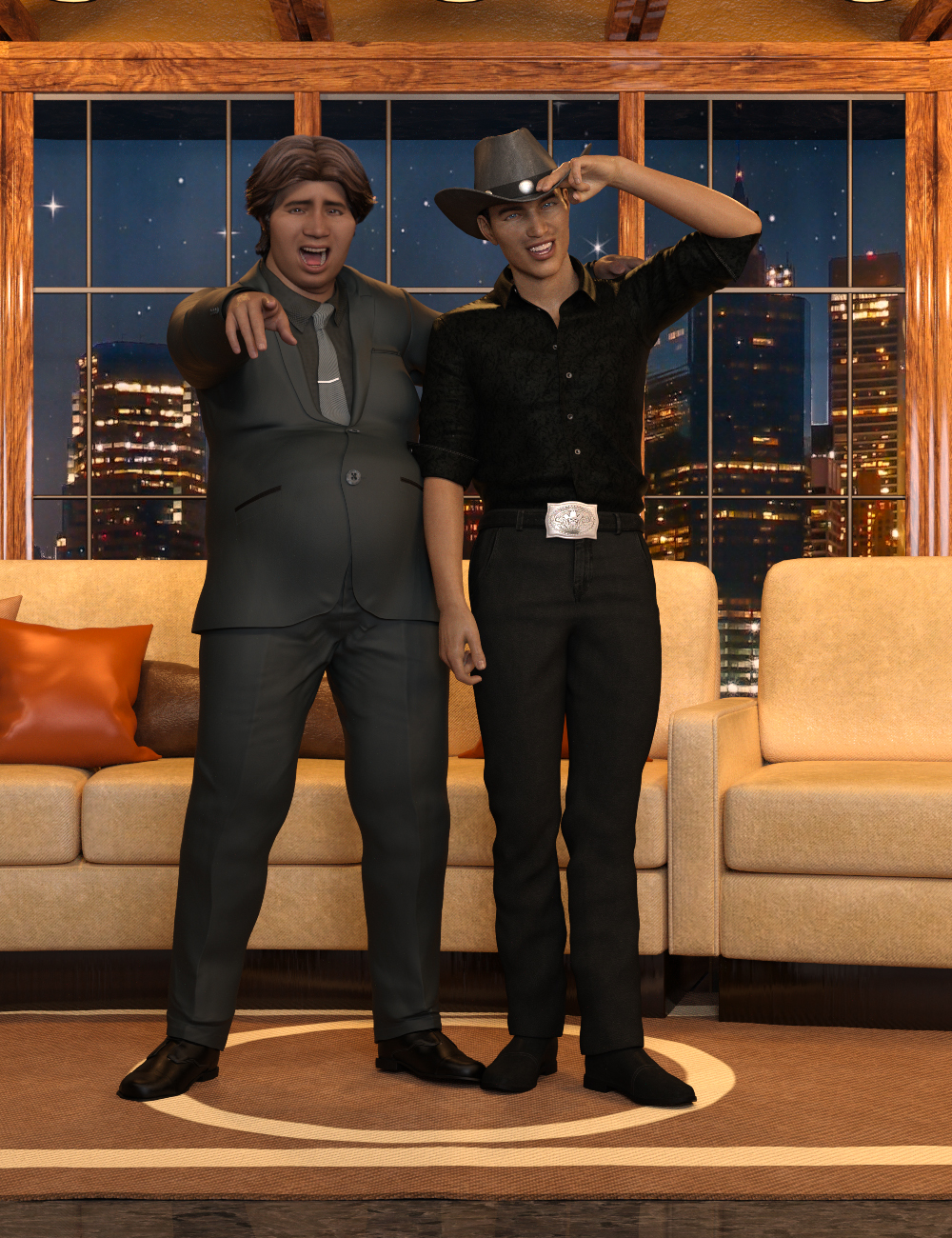 The Daily Talk Poses for Fred 8.1 and Genesis 8.1 Male by: lunchlady, 3D Models by Daz 3D