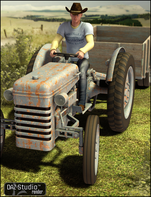Tractor F9N by: , 3D Models by Daz 3D