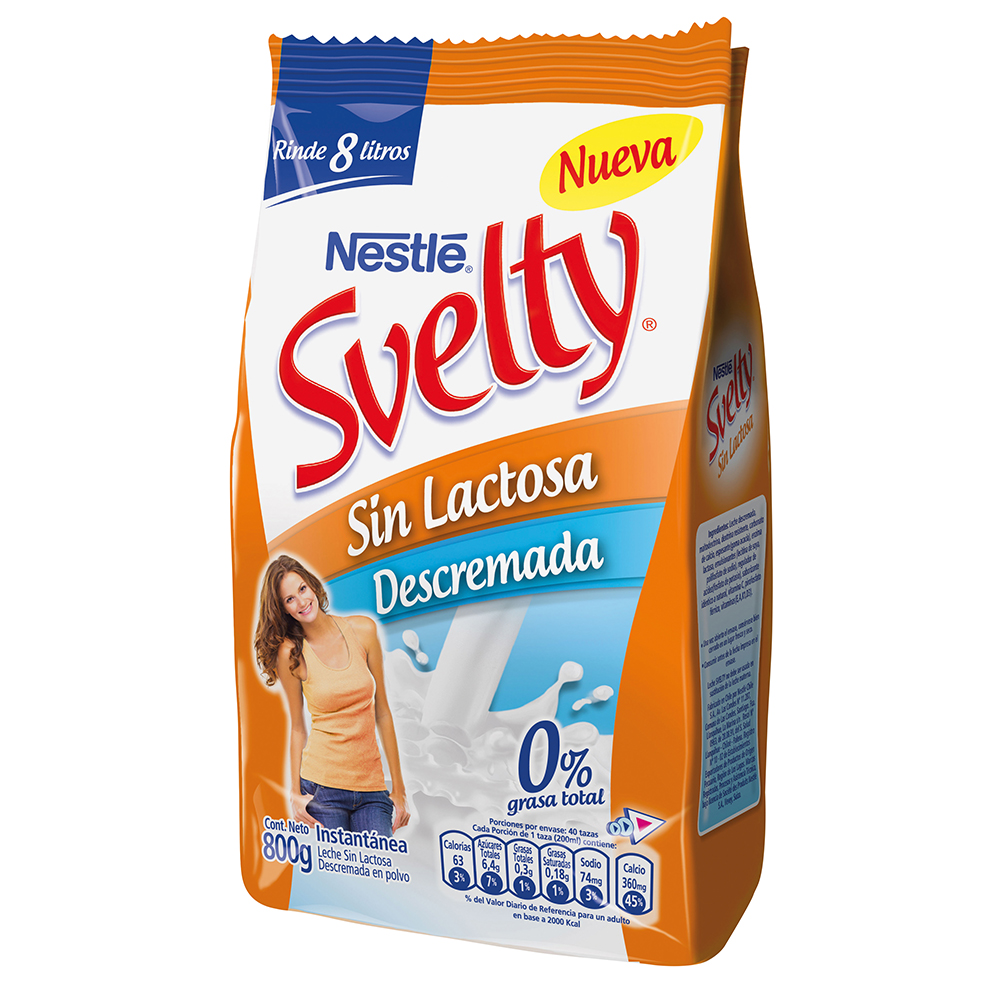 Leche en Polvo Svelty con Colágeno Sin Lactosa 500g, Productos