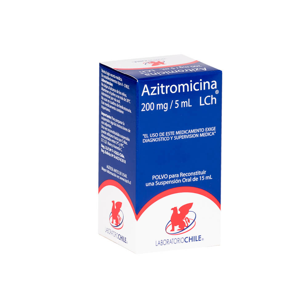 Azitromicina 200 mg/5 mL x 15 mL Polvo Para Suspensión Oral - Red de  Farmacias Online | Pharol, encuentra tu Farmacia.