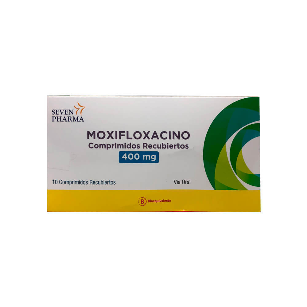 Moxifloxacino 400 mg x 10 Comprimidos Recubiertos - Farmacias Jvf en Pharol