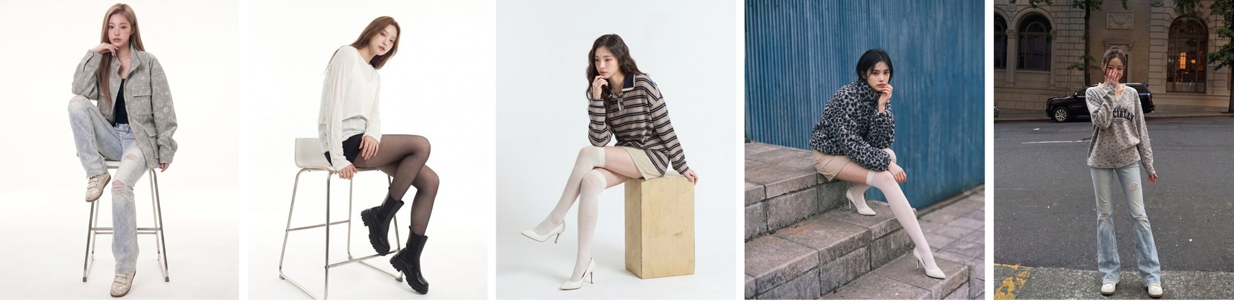 이번 시험에서 배경과 분위기를 바꿔 가며 만든 스타일샷들. 검수를 에이전트가 맡으면 이런 시도가 부담이 아니게 됩니다.