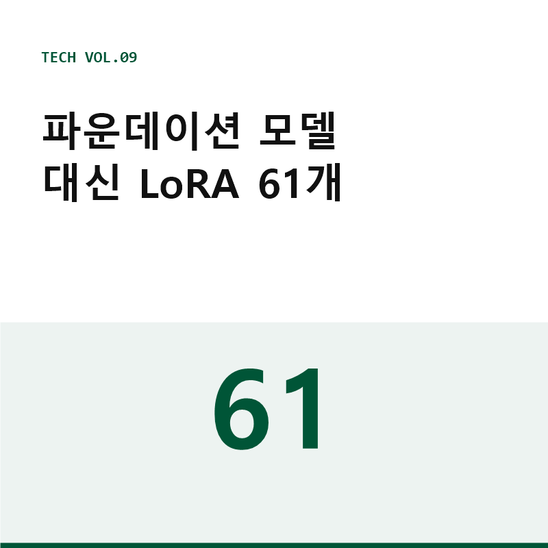 파운데이션 모델 대신 LoRA 61개 - 소분류 LoRA 학습기