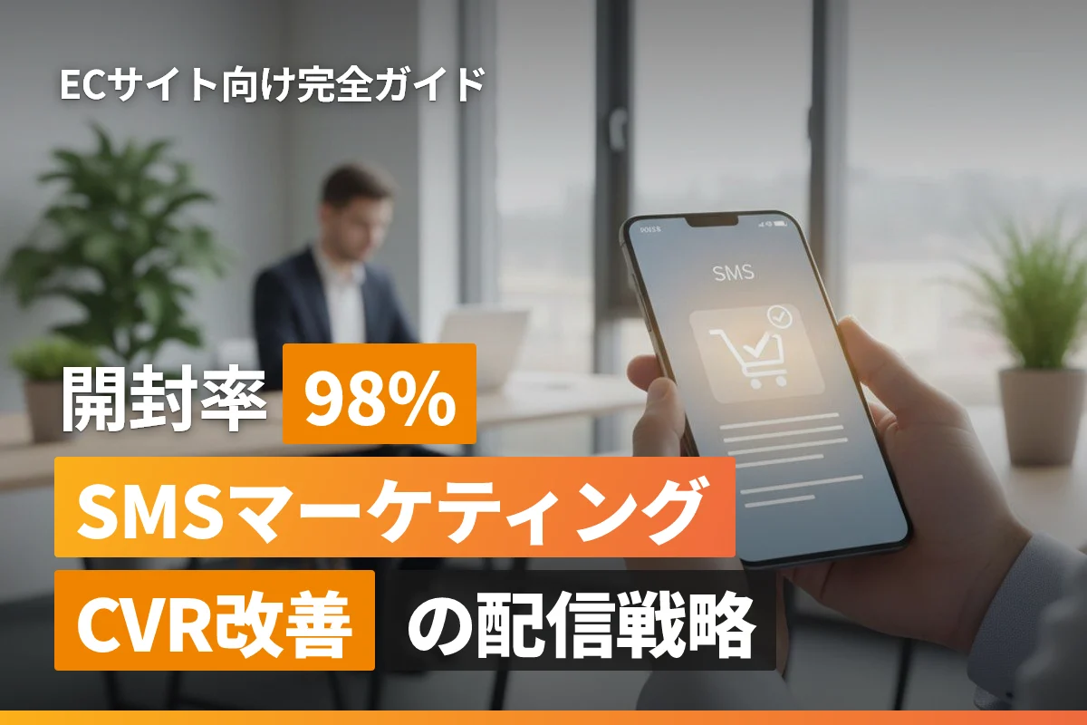 ECサイトのSMSマーケティング完全ガイド｜開封率・CVR改善に効く配信戦略と導入方法