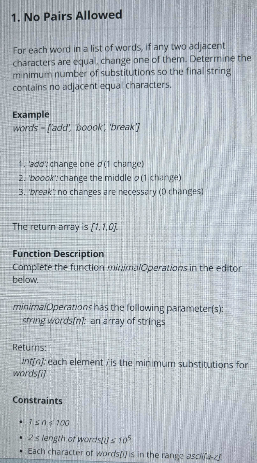Problem source 1