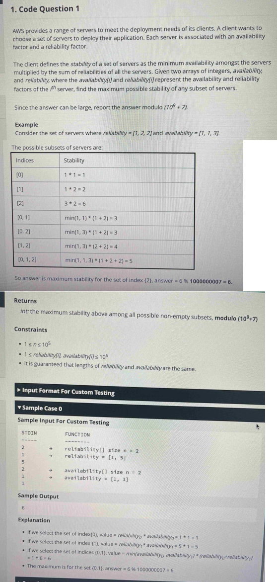 Problem source 1