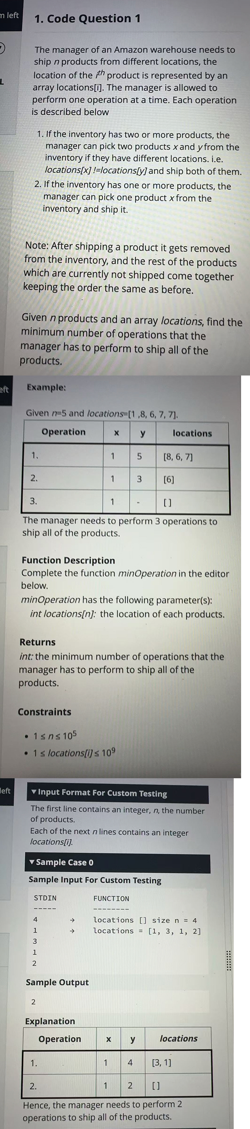 Problem source 1