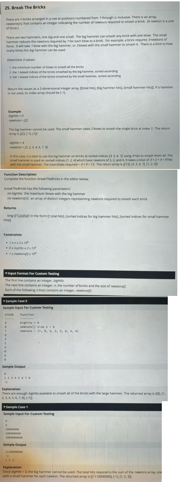Problem source 1