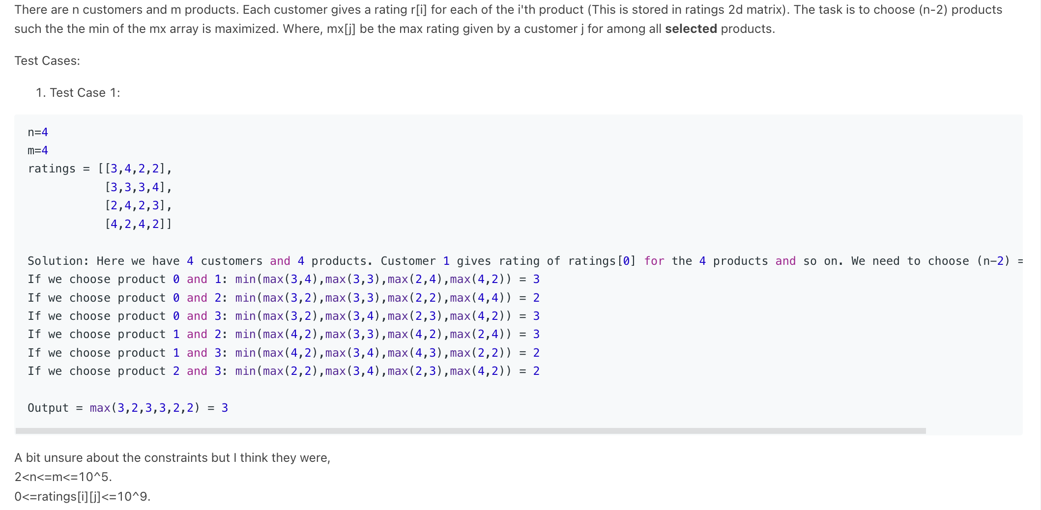 Problem source 1