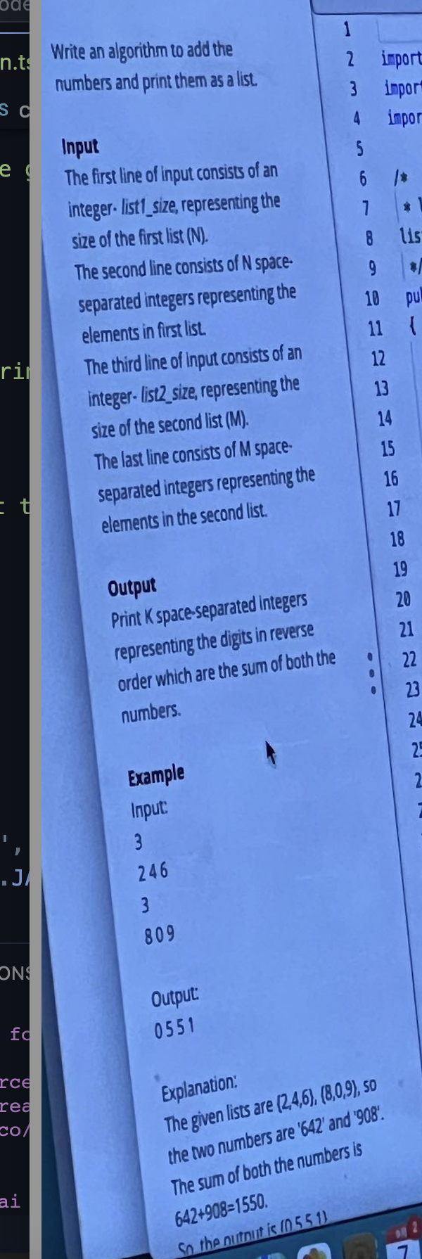 Problem source 1