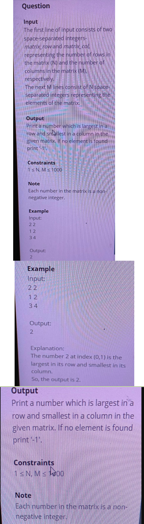 Problem source 1