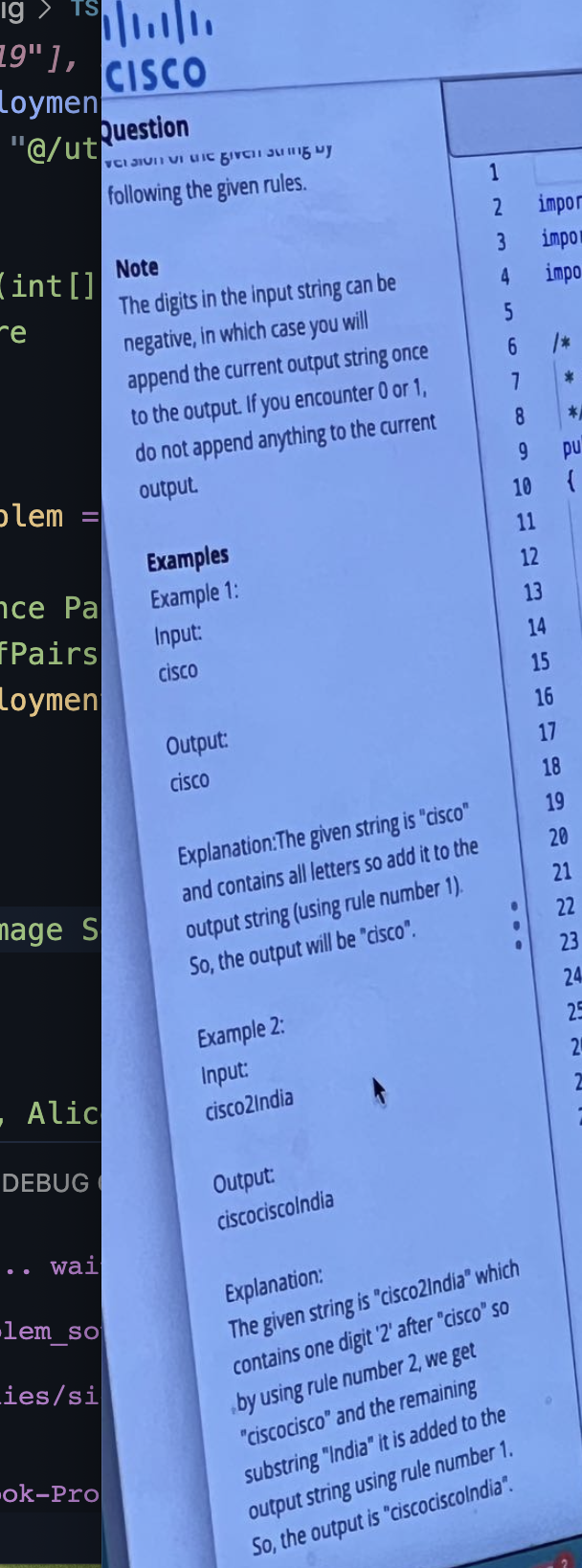Problem source 1