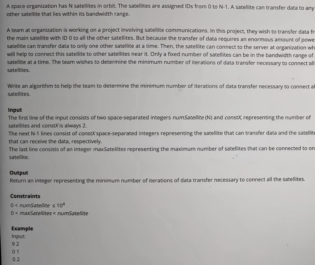 Problem source 1