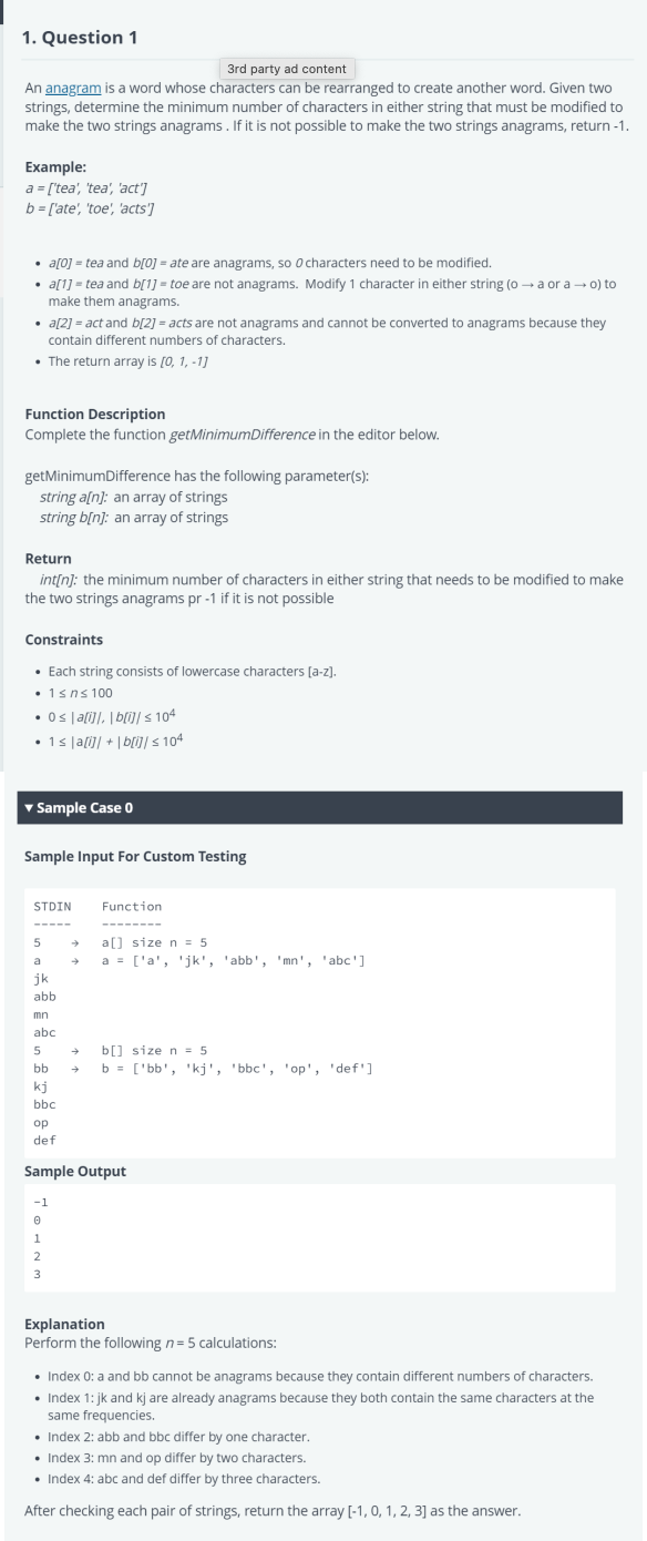 Problem source 1