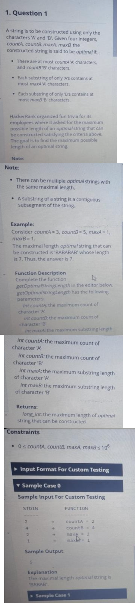 Problem source 1