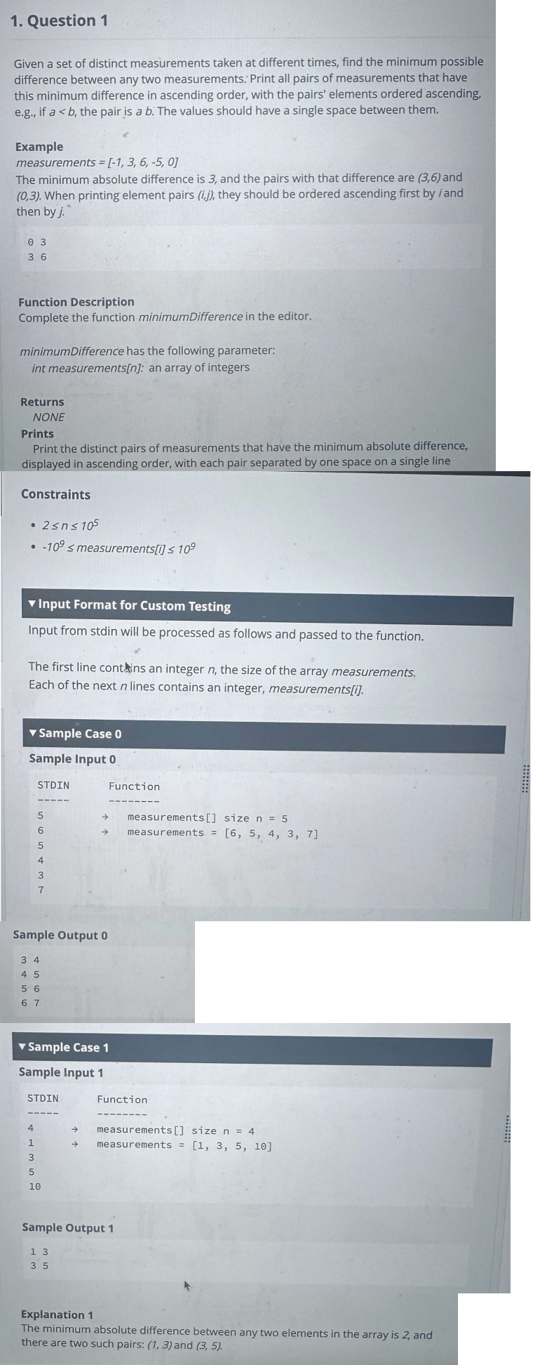 Problem source 1