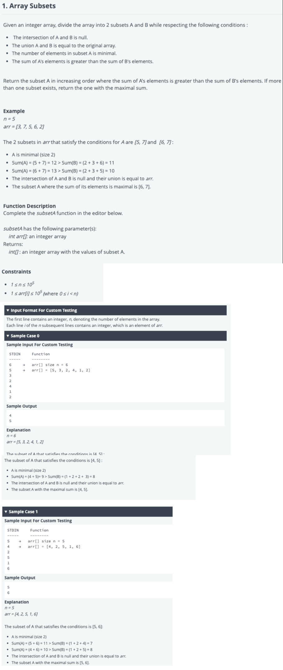 Problem source 1