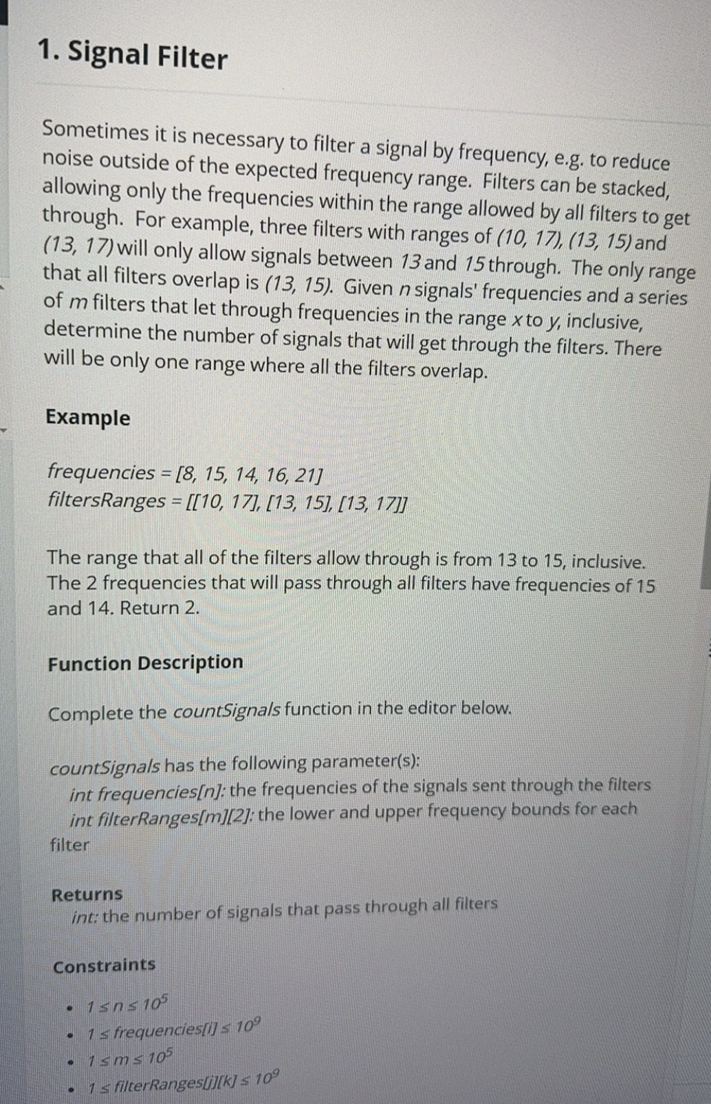 Problem source 1