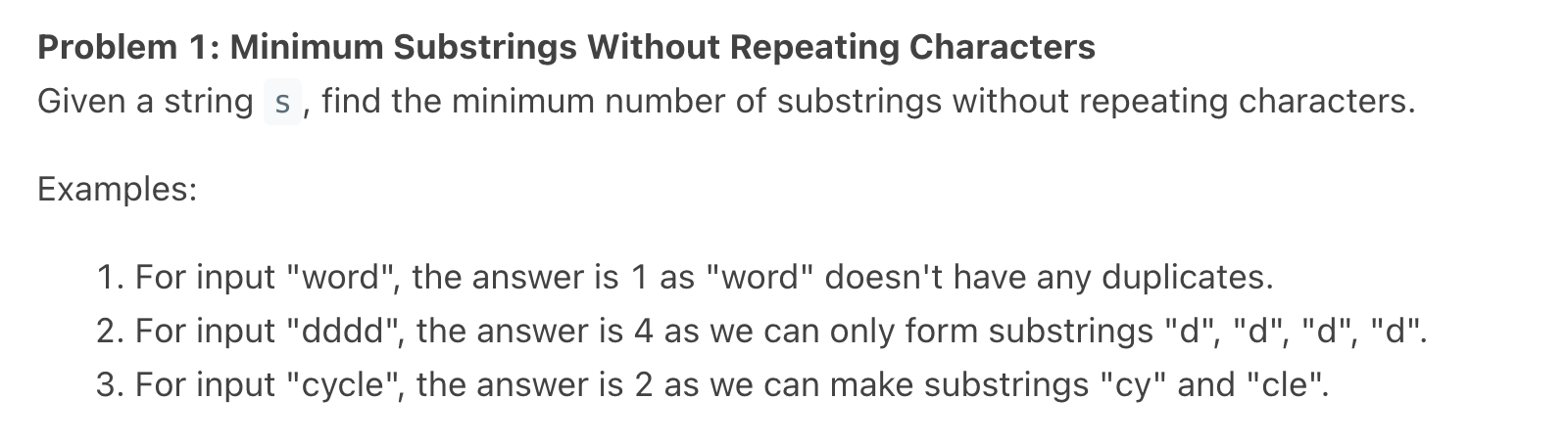 Problem source 1