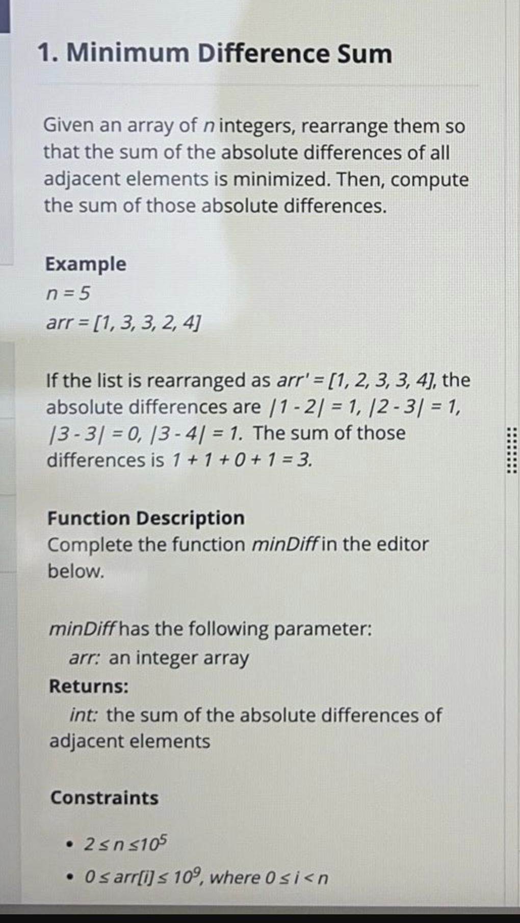 Problem source 1