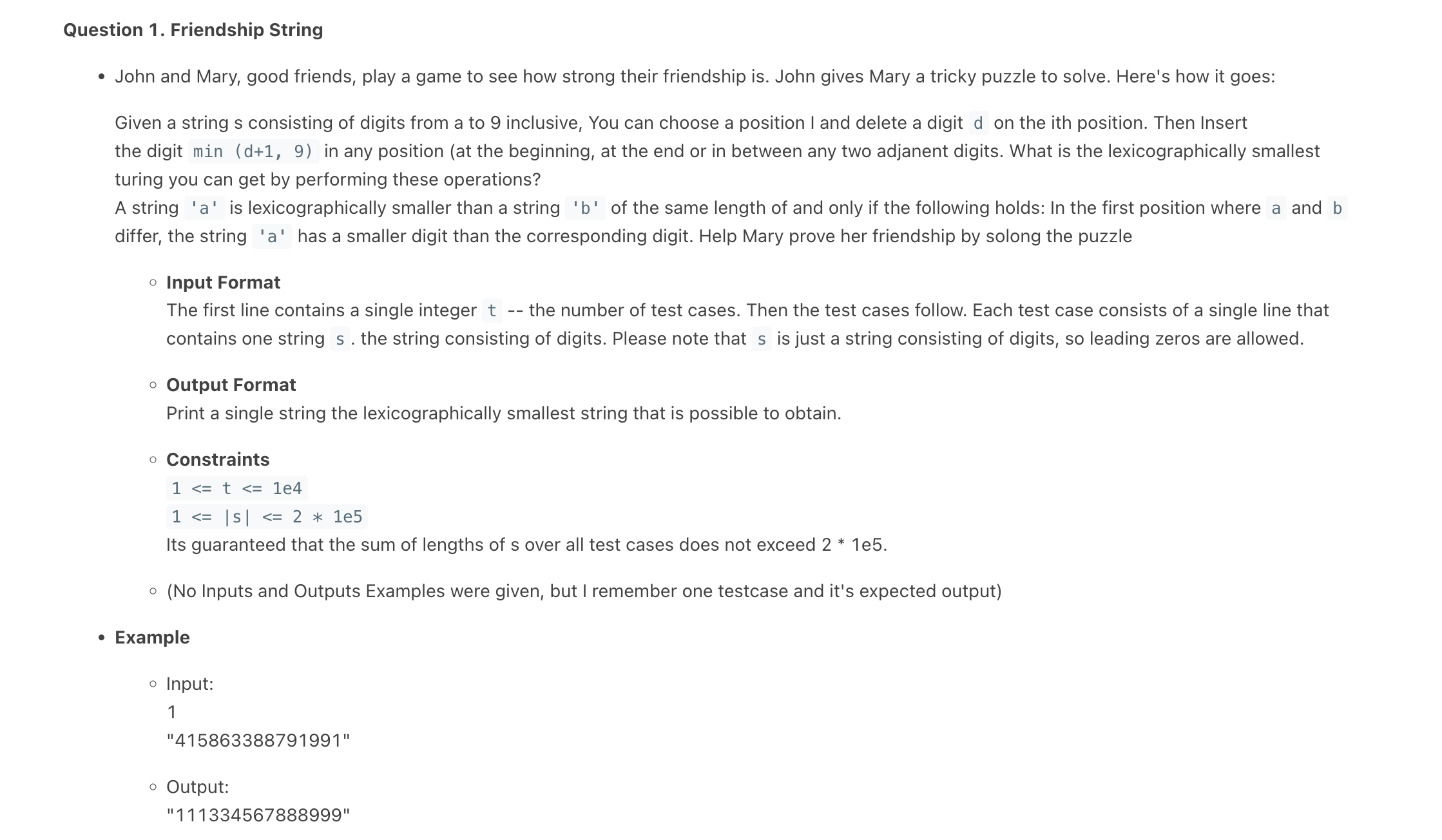 Problem source 1