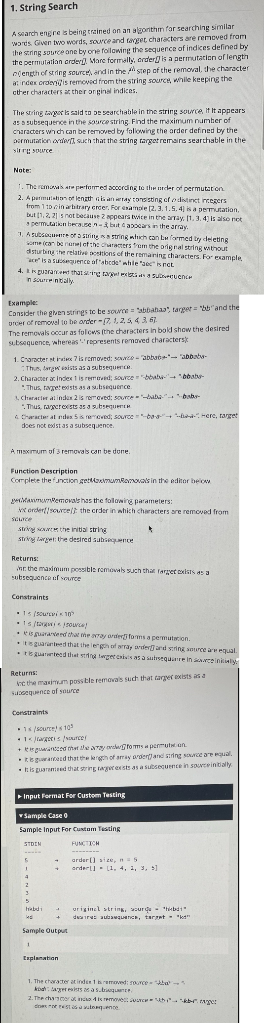 Problem source 1