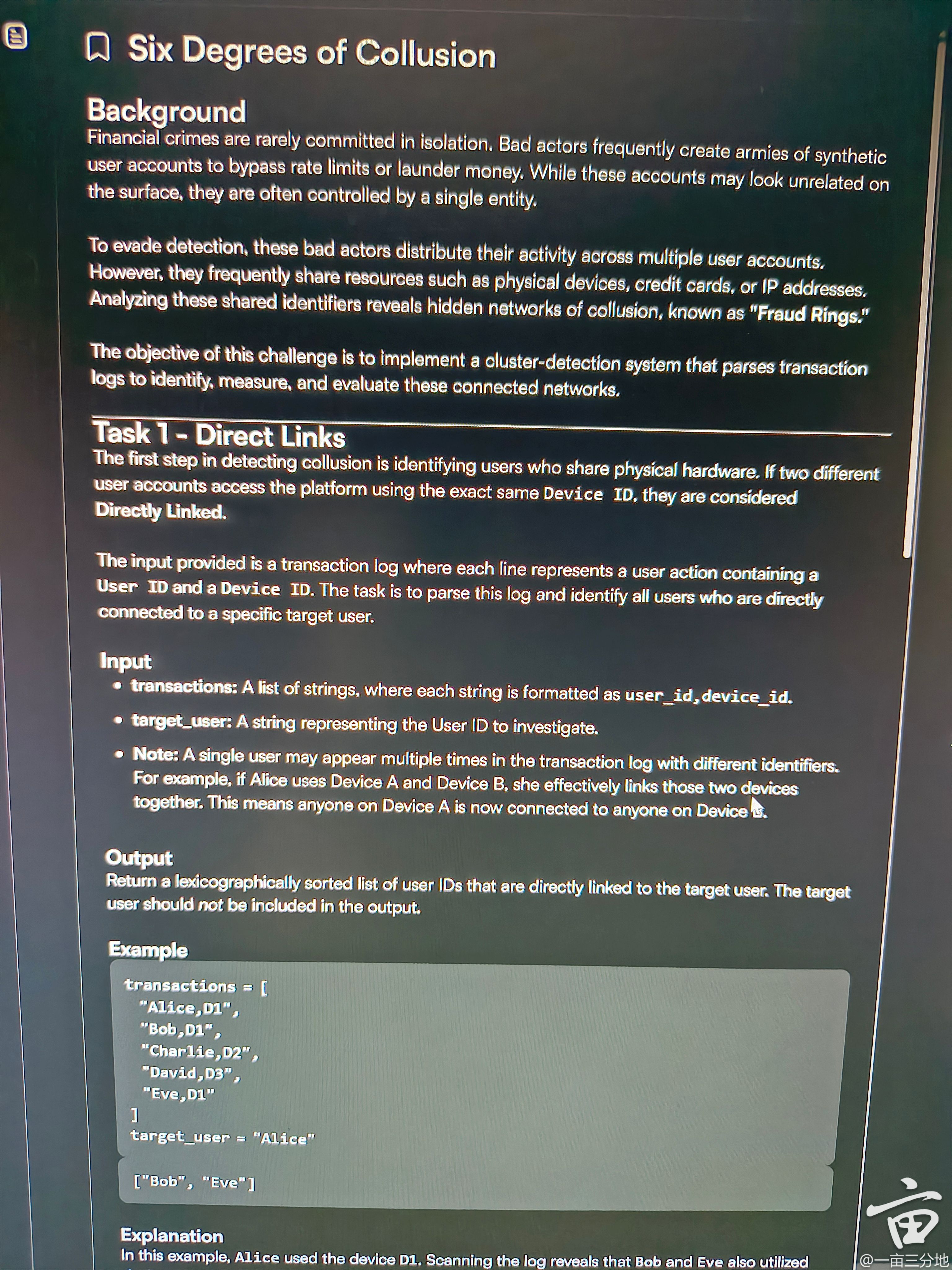 Problem source 1