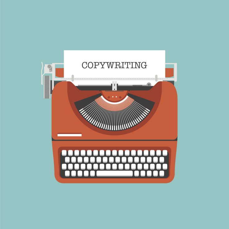 Máy đánh chữ cổ điển với dòng chữ "COPYWRITING" trên trang giấy, thể hiện dịch vụ gõ văn bản, đánh máy freelance chuyên nghiệp.
