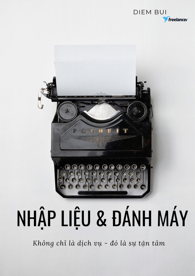Dịch vụ đánh máy chuyên nghiệp: nhập liệu, đánh văn bản, gõ văn bản tại nhà với giá cả phải chăng.