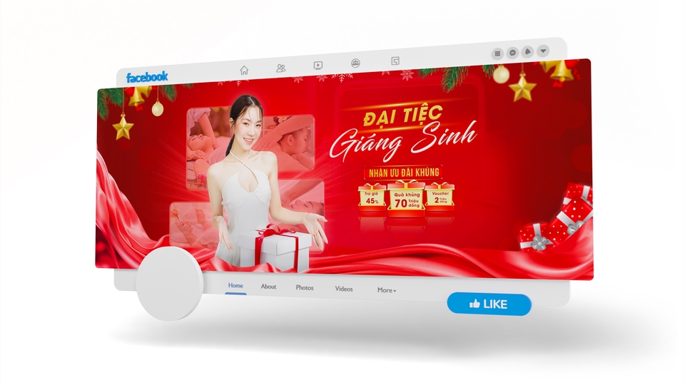 Thiết kế banner Giáng Sinh đẹp, chuyên nghiệp, giá rẻ, dịch vụ thiết kế banner online, làm banner quảng cáo, thiết kế biểu ngữ  Giáng Sinh.
