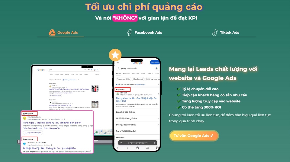 Dịch vụ Google Ads - Thuê freelancer Google Ads - Chạy quảng cáo Google Ads - Ngân sách 5tr đến 2 tỷ/tháng - Performance Ads