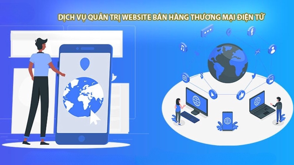 Quản trị viên trang Facebook quản lý và thiết kế website bán hàng thương mại điện tử