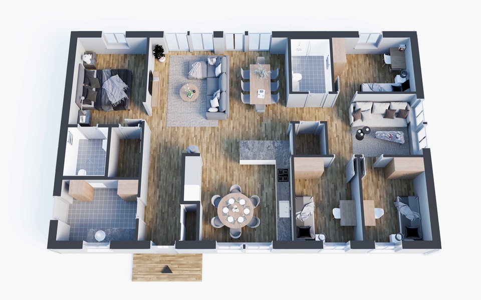 Thiết kế nội thất - Interior Design and Rendering ( Lên ý tưởng và render hình ảnh nội thất )  - 6