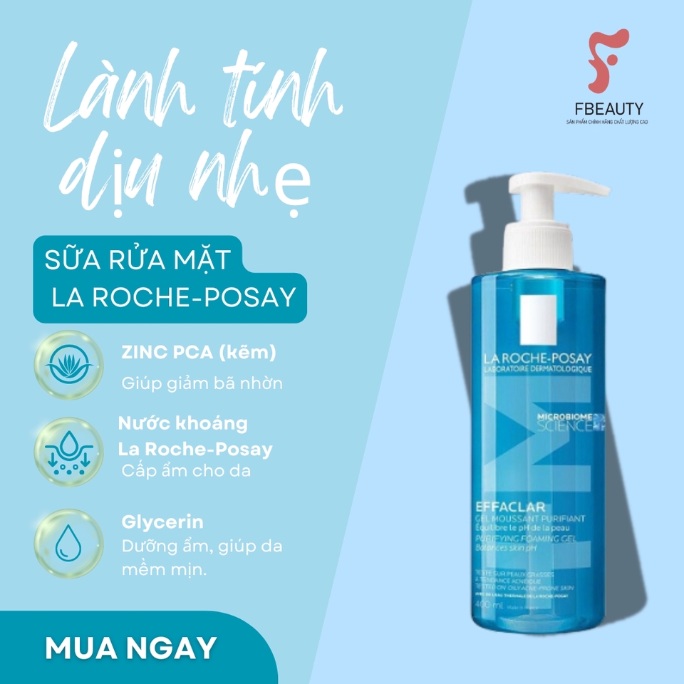Sữa rửa mặt La Roche-Posay Effaclar - thiết kế ấn phẩm freelance