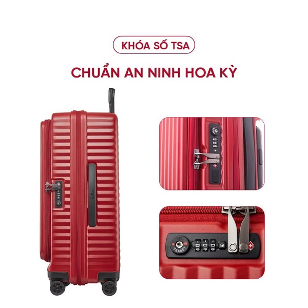 Việc làm photoshop online: Thiết kế hình ảnh vali du lịch cao cấp, khóa số TSA chuẩn an ninh Hoa Kỳ
