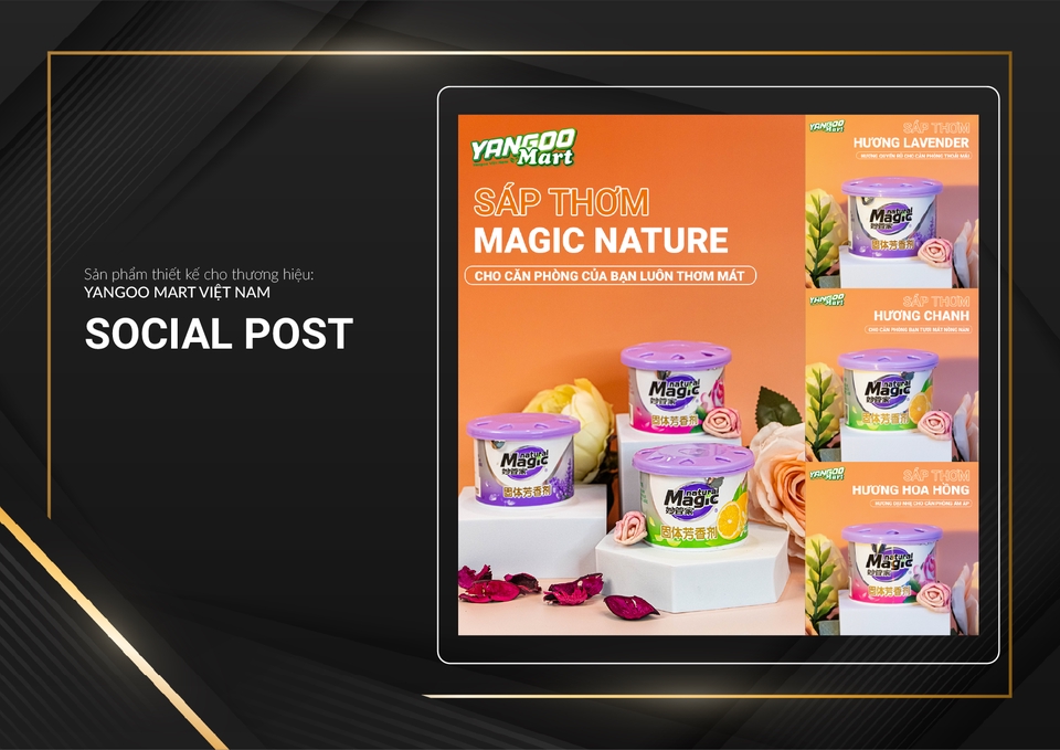 Thiết kế banner quảng cáo sản phẩm Sáp thơm Magic Nature -  Dịch vụ thiết kế banner quảng cáo online