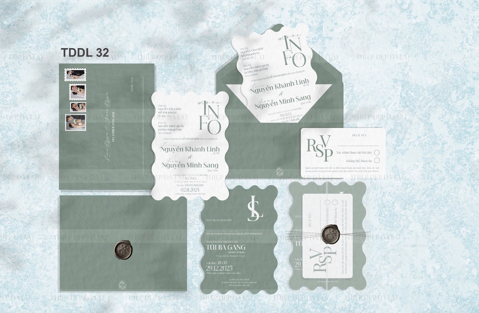 Thiết kế ấn phẩm - Invitations, Wedding Invitation - 8