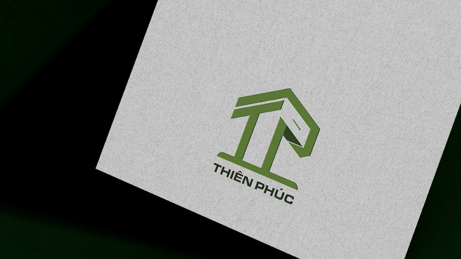 Thiết kế logo chuyên nghiệp với chữ "TP" sáng tạo cho dịch vụ thiết kế logo giá rẻ.