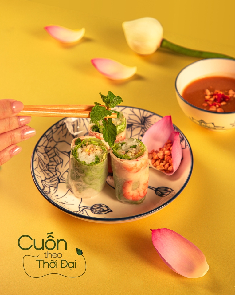 Thiết kế banner quảng cáo đồ ăn cuốn Thái Đại đẹp, dịch vụ thiết kế banner online chuyên nghiệp