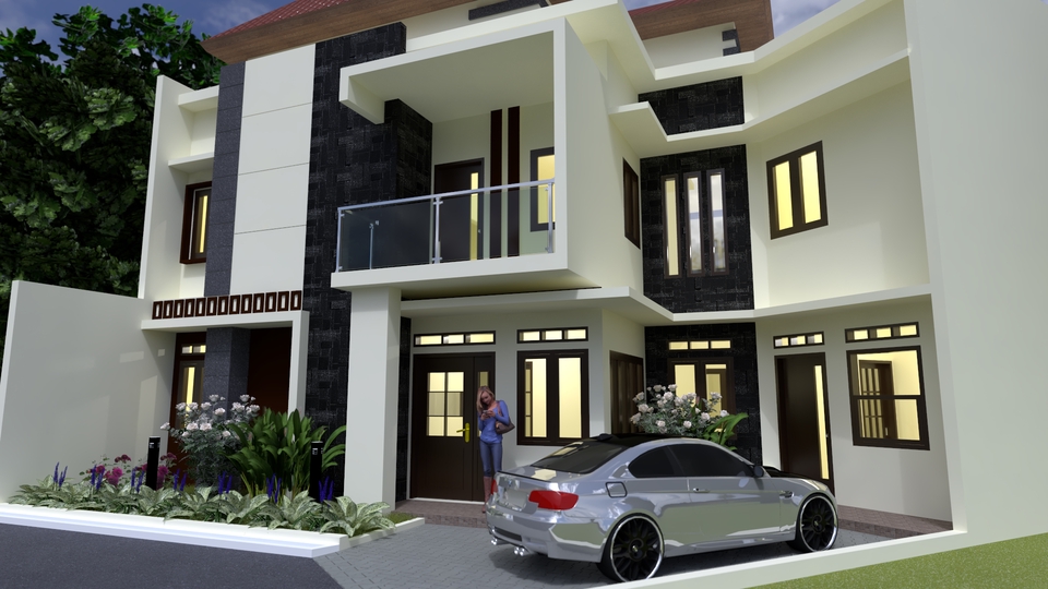 3D & Perspektif - Desain Rumah 2D dan 3D KILAT 1 Hari - 3