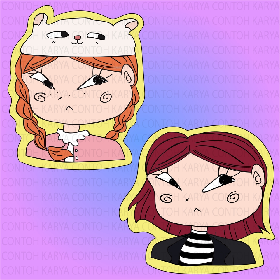 Desain Karakter - Desain ilustrasi karakter kartun dan maskot yang simple dan lucu - 16