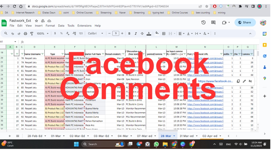 Jasa entry data online untuk freelance. Layanan input data Excel profesional.
