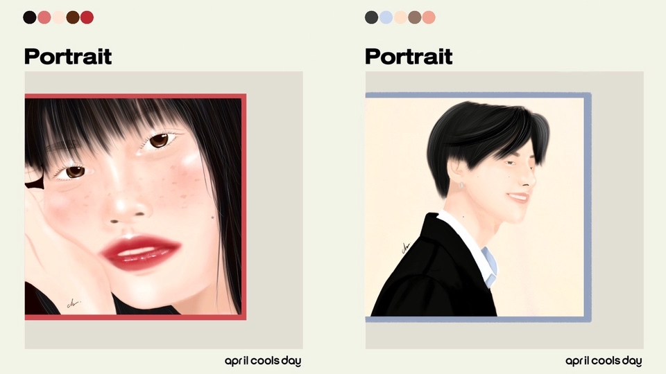 วาดภาพเหมือน Portrait - Portrait / วาดภาพเหมือน Digital Painting - 1