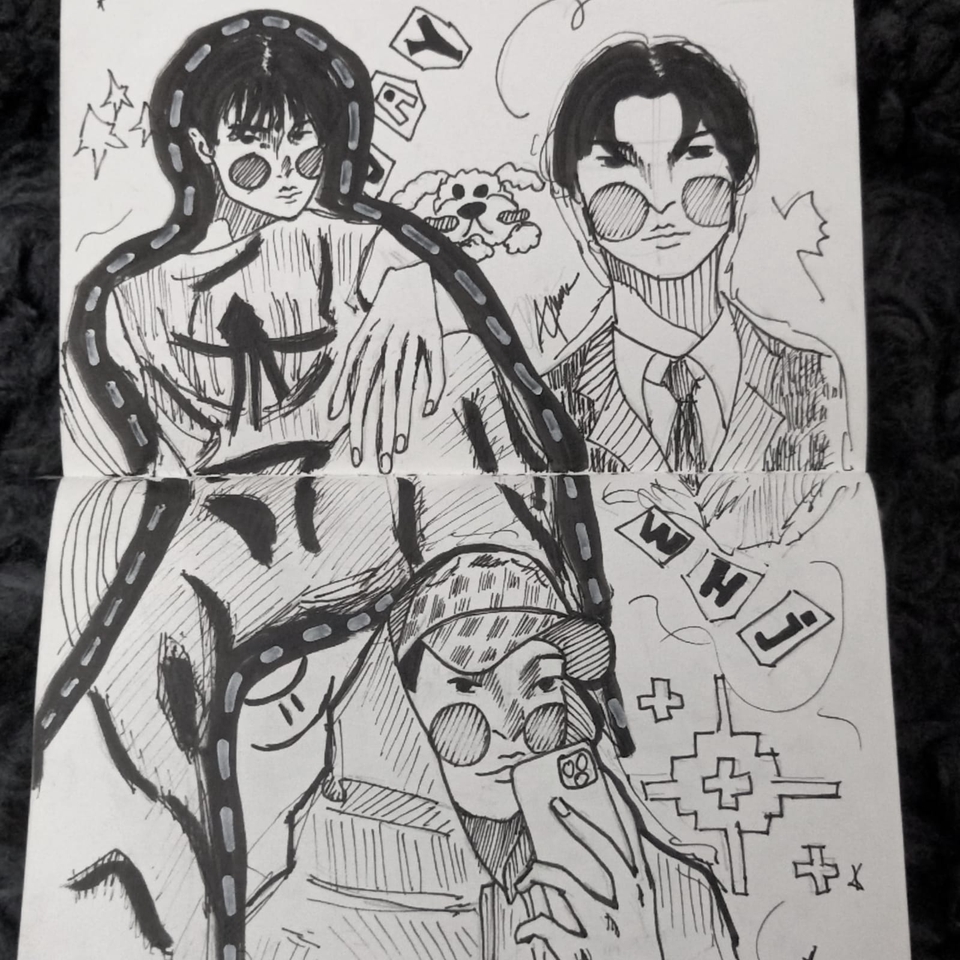 Jasa lukis wajah hitam putih, karikatur wajah dengan desain vektor freelance.