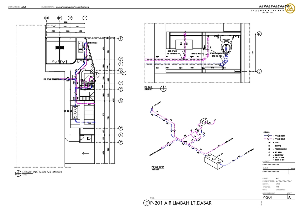 CAD Drawing - Drafter MEP dan CIVIL - 2